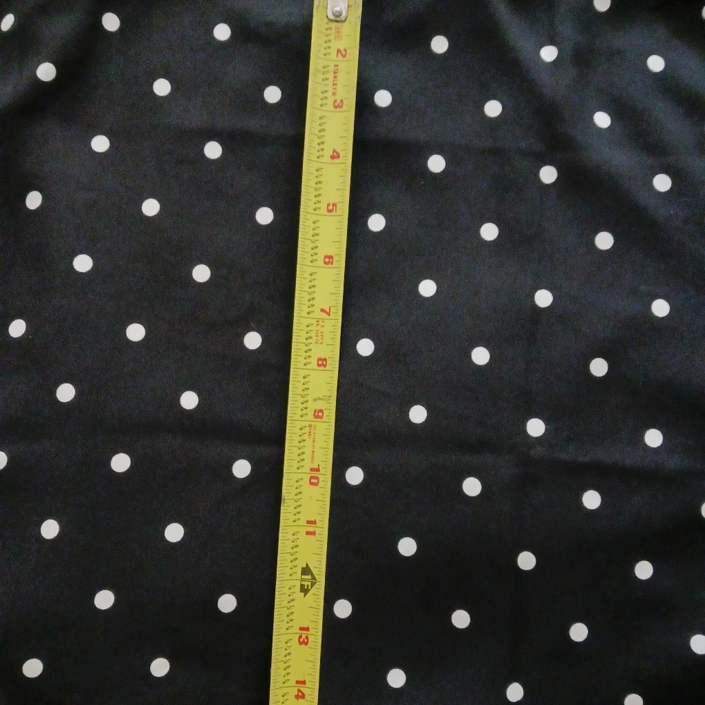 J Crew Black with White Polka Dot Camisole Size 12 - Picture 6 of 8